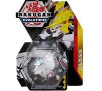 Coffret bakugan - pack colossus : boule transparente figurine - set evolutions serie 4 + 1 carte tigre
