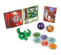 Coffret bakugan - pack de démarrage apophix ultra crakanoid spear fin : 3 boules (brune noire verte) - set geogan rising serie 3 + 1 carte tigre
