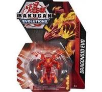 Coffret Bakugan - Pack Dragonoid Evo : Boule Rouge Figurine - Set Evolutions Serie 4 + 1 Carte Tigre