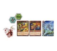 Coffret bakugan - pack evolutions dragonoid : boule transparente et rouge figurine - platinum série 4 - jouet garçon Rouge