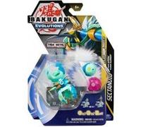 Coffret bakugan - pack platinum power up : sectanoid nano widdow nano sludgem : 3 boules - set evolutions serie 4 + 1 carte tigre