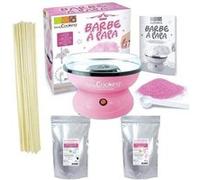 Coffret Barbe à papa - Machine + préparation rose 400 g et bleue 400 g + 100 bâtonnets Multicolore G