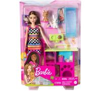Coffret Barbie Animalerie : Chien + Lapin + 3 accessoires + Poupée Mannequin - Métier - Set 5 Pieces + 1 Carte tigre