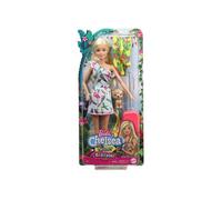 Coffret Barbie Blonde Poupée Mannequin Chien + Valise + Vêtement - Set Poupée Mannequin Anniversaire + 1 Carte Tigre
