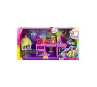 Coffret Barbie Centre De Coiffure + 45 accessoires + 1 Chien + 1 Poupée Mannequin Coiffeuse - Set Métier + 1 Carte offerte
