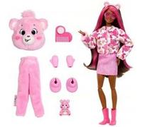 Coffret barbie cutie reveal - poupee avec costume peluche bisounours toucalin 10 surprises - set jouet fille + carte animal