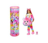 Coffret Barbie Cutie Reveal - Poupee avec Costume peluche Bisounours Toutensemble 10 surprises - Set Jouet Fille + Carte Animal