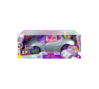 Coffret Barbie Grande Voiture Décapotable Grise Avec Paillettés + 3 Accessoires - Set Véhiculé poupées mannequin