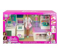 Coffret Barbie Hôpital Avec Médecin + 30 accessoires - 1 poupée - Poupée Mannequin Docteur - Métier - Clinique