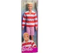 Coffret barbie : ken blond avec short et polo - poupée mannequin - set fille avec 1 carte animal