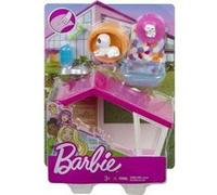 Coffret Barbie : La Niche + 2 Chiens + 5 Accessoires - Set Mobilier + 1 Carte Offerte