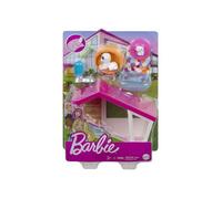 Coffret Barbie : La Niche Avec 2 Chiens Et 5 accessoires - Set Mobilier Et 1 Carte Offerte