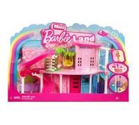 Coffret Barbie Maison avec toboggan de Poupée + 1 Figurine + Accessoires - Set Mini Pour Barbieland + 1 Carte Animal