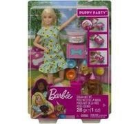 Coffret Barbie Poupée Mannequin Fete Des Chiens Avec 2 Chiens + Accessoires - Set Poupée Anniversaire + 1 Carte Offerte