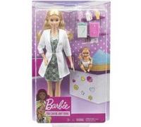 Coffret barbie poupee mannequin médecin + bébé + accessoires - set poupée mannequin métier docteur + 1 carte offerte