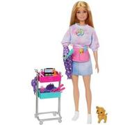 Barbie Coffret Malibu Styliste – Poupée mannequin – 3 ans et + – HNK95