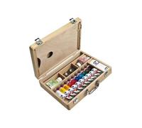 Van Gogh Coffret Acrylique Basic en bois – 10 tubes, pinceaux, médiums, palette