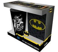 Coffret Batman Verre XXL avec Pin's et Carnet DC Comics