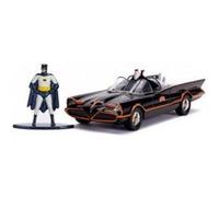 Coffret Batmobile Classic Tv Series + Figurine Batman - Voiture Noir 1/32 - Véhicule Miniature Dc - Enfant