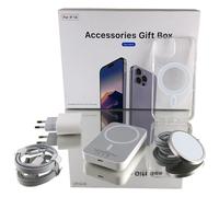 Coffret, Batterie Externe pour Iphone, Coque pour Iphone 15, 15 Pro, 15 Pro Max, Chargeur por Iphone, Magsafe, Pack Complet pour iPhone 15, 15 Pro, 15 Pro Max (15 Plus)