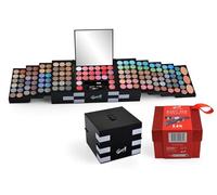 Coffret Beauté Femme | Coffret Cadeau Femme |Cadeaux Noël | Malette de Maquillage | Cascade XXXXL | 151 pièces : Fards à paupières, Blush, Brillant à lèvres, Pinceaux
