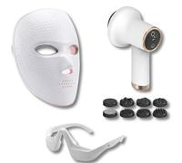 Coffret Beauté & Silhouette Pro - Masque LED Visage, Masque Oculaire Anti-Fatigue & Masseur Anti-Cellulite