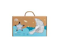 Coffret bébé : couverture à bulles grises, et veilleuse