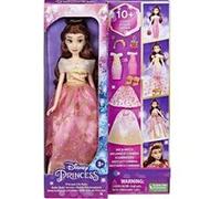 Coffret belle multi tenue + accessoires - poupee mannequin 30 cm belle et la bete - set pour disney princesse + 1 carte - fille nouveauté