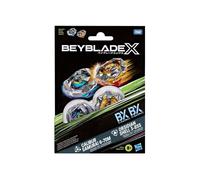 Coffret Beyblade 2 Toupies : Calibur Samurai 6-70M BX et Obsidian Shell 3-85S - Type Equilibre et défense + 1 Carte tigre