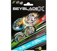 Coffret beyblade 2 toupies : croc 3-60lf + sting unicorn 4-60p - type attaque et équilibre + 1 carte tigre