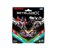 Coffret pour Beyblade 2 toupies + 2 lanceurs : pour Transformers Optimus Prime 4-60p et Megatron 4-80b Type Endurance + 1 Carte