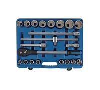 COFFRET DOUILLES CV 12 PANS 19 A 50 MM 3/4 CLIQUET ET ACCESSOIRES