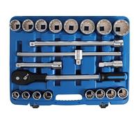 coffret bgs douilles pouces 7/8 a 2 carre 3/4 cliquet et accessoires - bgs technic