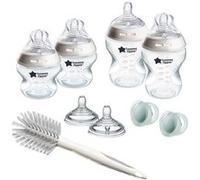 Coffret biberons - TOMMEE TIPPEE - NATURAL START - 4x biberons 150 ml / 260 ml - Anti-colique - 2x tétines - Nouveau-né Transparent G