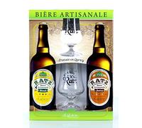Coffret Bières Artisanales - Coffret 2 Bières + 2 Verres