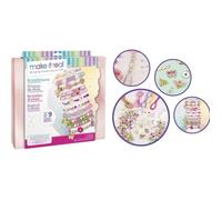 Lansay - Kit de bracelets Make IT Real Cristaux de Rêve Nature - Dès 8 ans - 9 bracelets colorés