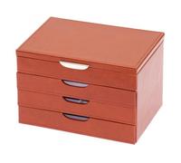 Coffret bijoux Davidt's Euclide 367288-cognac Cognac