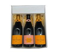 Coffret Blanc : Clicquot - Champagne - 2 Brut et 1 Rosé (3x75cl)