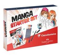 Coffret Bloc Papier dessin A5 et Feutres Clairefontaine Starter Set Manga Faber-Castell Multicolore G