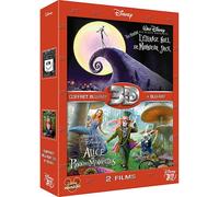 Alice au Pays des merveilles - L'étrange Noël de Monsieur Jack - Coffret Blu-Ray - Version 3D E