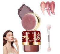 Coffret Blush « Lazy » 3 Pièces : Un éclat sans effort en quelques secondes - Rapide, naturel, doux et léger (Blush en poudre libre avec houppette) (03#)