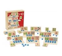 Coffret bois j'apprends a compter 1-10 - quantite et nombre G