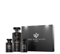 Coffret Bois Montaigne - Gris Montaigne - Gel Douche 650ml - Parfum 75ml - Huile 75ml - Mixte