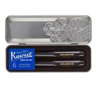 Coffret boîte métallique Moleskine Kaweco Stylo plume et Stylo bille avec cartouches d’encre Noir Noir G