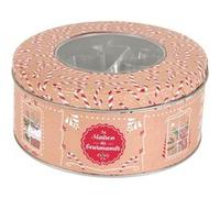 AltoBuy Coffret Boite métallique Ronde avec 10 emporte-pièces à pâtisserie