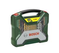 Bosch 70 pièces Ensemble de forets et de tournevis en titane X-Line (pour bois, pierre et métal, accessoires perceuses)