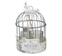 Coffret Bougie & Diffuseur Parfum ""Lola"" 20cm Blanc