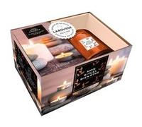 Larousse – Coffret bougie 'Mon rituel bien-être' avec bougie sous cloche et livre de soins apaisants