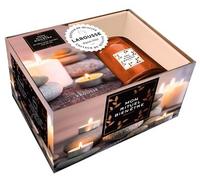 Larousse – Coffret bougie 'Mon rituel bien-être' avec bougie sous cloche et livre de soins apaisants