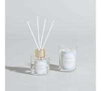 Coffret bougie parfumée et diffuseur de parfum nuage de coton 30ml 4.8x6.3x4.8cm Blanc